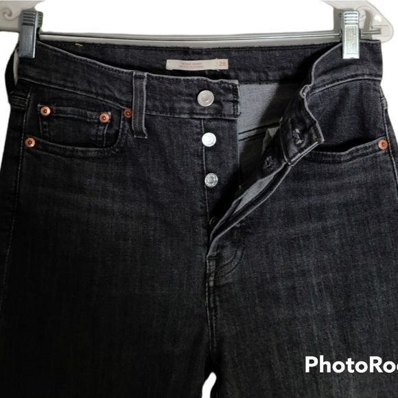 LEVI'S Wedgie Skinny Jeans in Ravens Wing Size 28 - Picture 14 of 16